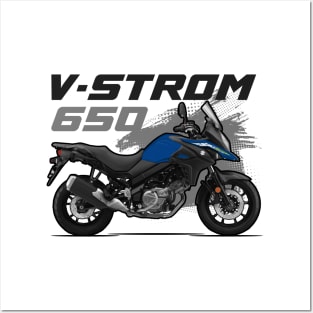 V-Strom 650 - Blue Posters and Art